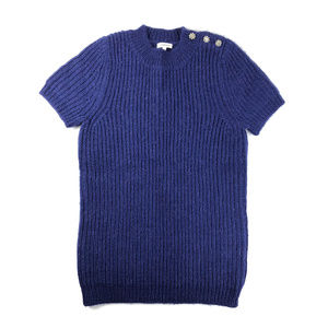 Manoush Purple Short Sleeve Pullover Sweater NWOT